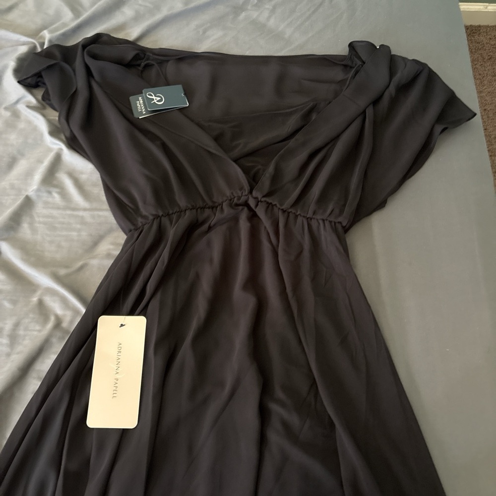 Adrianna Papell Black Maxi Dress